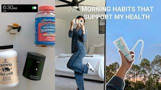 Habits I Do EVERY Morning That Support My Health  holistic health and wellness tips