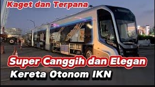 Wooww bangett Terdiam saking canggih dn elegan ART Kereta Tanpa Rel Mengaspal di IKN