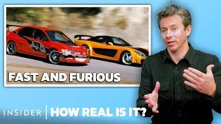 World Record Stunt Driver Rates 10 Car Stunts In Movies And TV  How Real Is It?  Insider