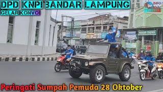 KNPI Bandar Lampung Gelar Konvoi Peringati Sumpah Pemuda