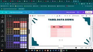 CARA MEMBUAT TABEL DI CANVA