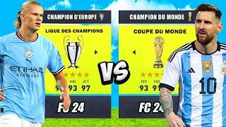 Gagnant COUPE DU MONDE vs. Gagnant LIGUE DES CHAMPIONS   le duel ULTIME entre Haaland et Messi