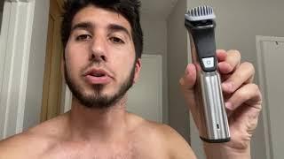 Beard trim test Philips Norelco Multigroom Series 7000