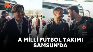 A Milli Futbol Takımı Karadağ maçı için Samsunda