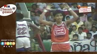 #PBAClassicGames 1987 Open Conference FINALS - TANDUAY VS. GREAT TASTE June 16 1987 - 4th Quarter