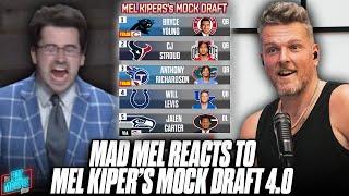 Mad Mel Kiper Reacts To Mel Kipers 2023 Mock Draft 4.0  Pat McAfee Show