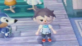 Amogus shirt in game animal crossing