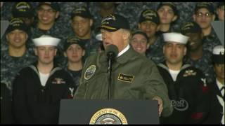 Trump Speaks at Future USS Gerald R. Ford