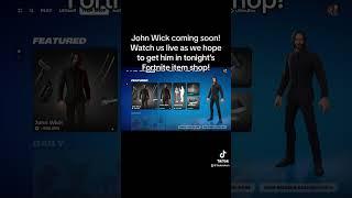 John Wick files has been added back to rotation on Fortnite Item Shop #fortnite #gaming