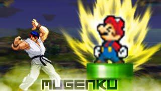 Ice Power Ryu Burn vs Super Better Mario Super Smash Bros. Brawl vs Street Fighter MUGEN