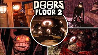 FLOOR 2 ENDING + ALL CUTSCENES & BOSSES - DOORS Floor 2 Update The Mines