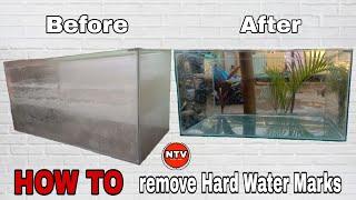 HOW TO CLEAN AN AQUARIUM the EASY WAY  Hard water marks No more