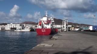 Key Bay entering the Port of Las Palmas Gran Canaria Spain