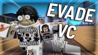 EVADES CRAZIEST MOMENTS  Roblox VC Funny Moments