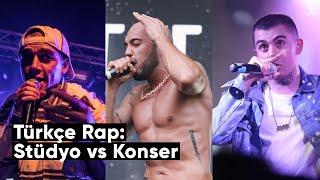 Türkçe Rap Hit Şarkıların Stüdyo vs Konser Hali