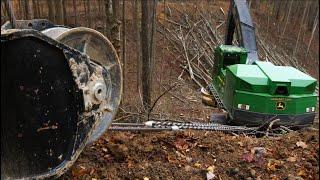 Cable-Assisted Steep-Slope Felling  Mountaineer Mechanized  John Deere Forestry