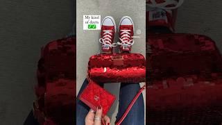 For the love of all things red & sparkly ️ #minks4all #fendi #chanel #converse #mapgpie