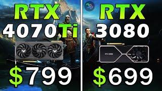 RTX 4070 Ti vs RTX 3080  REAL Test in 15 Games  1440p  Rasterization RT DLSS Frame Generation