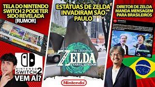 Nintendo Switch NEXT pode ter tido tela revelada rumor  Estátuas de Zelda invadiram São Paulo