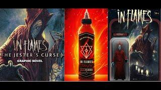 In Flames new graphic novel ‘The Jester’s Curse‘ + Jesterhead figure and Hot Sauce