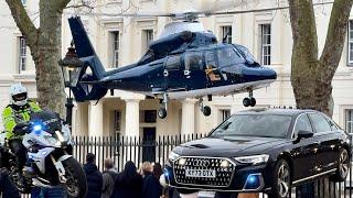 Unexpected Royal Motorcade and Helicopter Touch Down in Central London Whats going on?