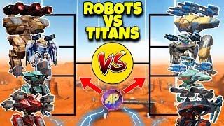  ALL ROBOTS VS TITANS ABILITIES COMPARISON  WAR ROBOTS WR 