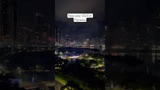 2024 New year fire works in Panama city Panam