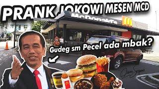 Prank Jokowi mesen McD Drive Thru kocak