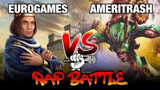 I asked AI to write an Rap Battle between EuroGames and Ameritrash