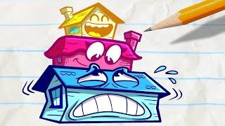 Pencilmates House is Under Pressure  Animated Cartoons Characters  Animated Short Films