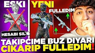 SİNİRLENİP HESABINI SİLMİŞ  YENİ HESABINA BUZ DİYARI ÇIKARIP FULLEDİM  PUBG Mobile