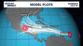 Tropical update Where is Hurricane Beryl heading?