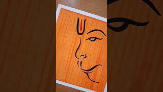 Hanuman ji Drawing Jay Shree Ram #shorts #drawing  #viral