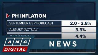 BSP PH inflation to settle within 2.0% to 2.8% in September  ANC