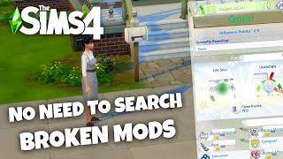 The ONLY Method That Will FIND ALL Sims 4 Broken MODS 100% WORKS