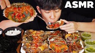 ASMR Pickled Crab Eggs l ปูไข่ดอง