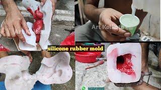 silicone Mold making Marbell dust casting full process