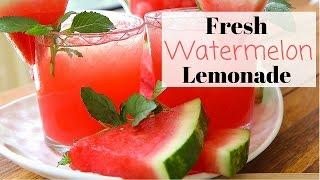 Fresh Watermelon Lemonade Recipe  Summer Drinks