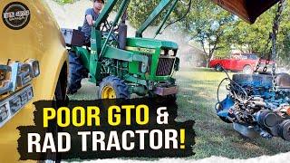 ABANDONED GTO & HARD WORKING Tractor