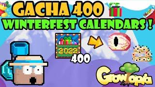 GACHA 400 WINTERFEST CALENDARS OMG  GrowTopia Gacha 2022