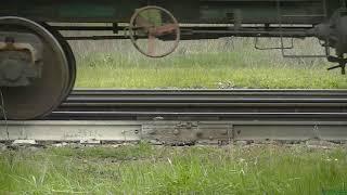 Стук колёс грузового поезда залипательное видео