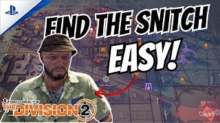 THE DIVISION  2  TOP 3 locations to find the Snitch GUARANTEED  Secret Vendor Mendoza