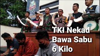 BENAR-BENAR NEKAD TKI PULANG KE INDONESIA BAWA OLEH-OLEH S4BU SEBERAT 6 KG