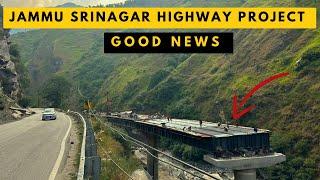 JAMMU SRINAGAR FOURLANE WORK UPDATE  NEW FLOVER COMPLETED  #nh44  #kashmir