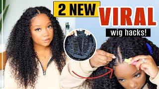 2 *NEW* VIRAL WIG HACKS MUST SEE  Updated V-Part Wig Breathable Wig Cap  Klaiyi Hair