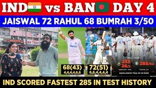 IND  2859 Destroy BAN   Jaiswal 72 Virat 68 Bumrah 3 Wickets  Pak Public Reactions