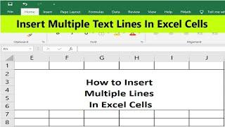Write multiple lines in excel cell