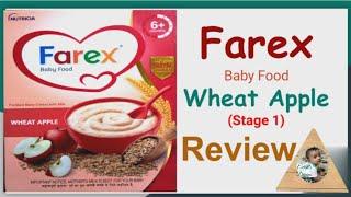 Farex baby food wheat apple review l stage 1 for 6+ months old baby food