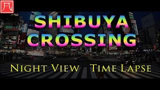 渋谷スクランブル交差点・夜景タイムラプス SONY HDR-AS300／Shibuya Crossing - Night View Time Lapse