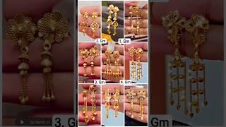 Light Weight Gold Sui Dhaga Earrings Gold Sui Dhaga Earrings Designs With Price  Gold Earrings #88